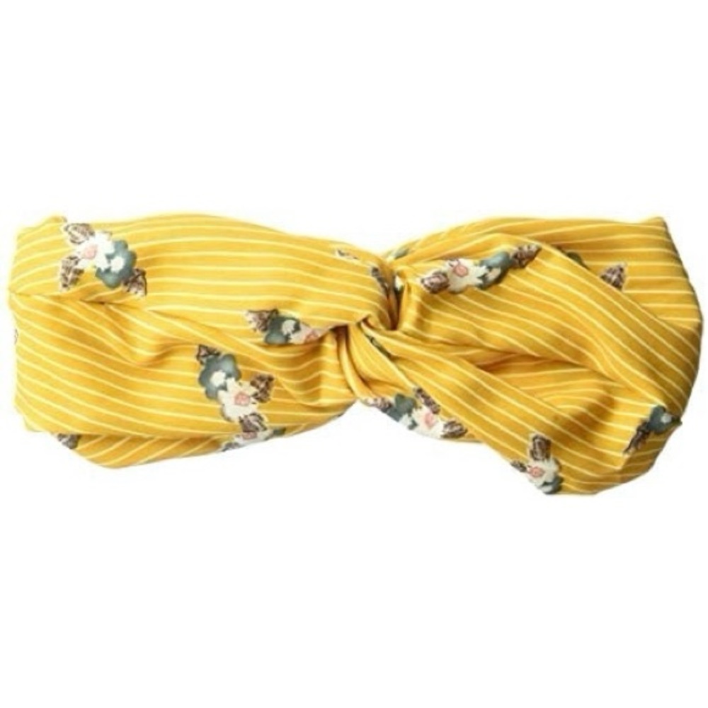 BCBGeneration Femme Floral Yellow Twisted Headband